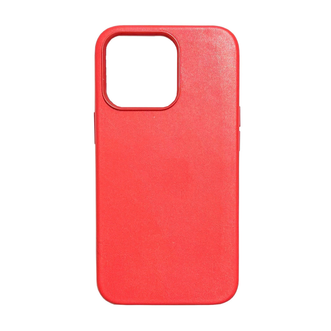 iPhone 13 Pro - Red Leather Case