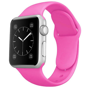 Fuscia - Bracelet en silicone pour Apple Watch