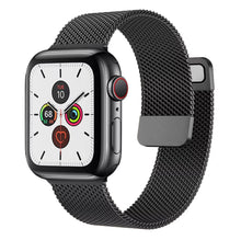 Chargez l&#39;image dans la visionneuse de la galerie,Black - Stainless Steel Band for Apple Watch
