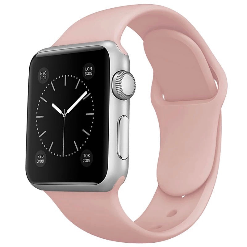 Rose sable - Bracelet en silicone pour Apple Watch