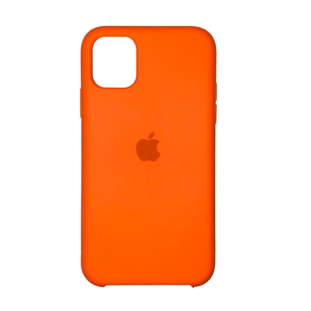 iPhone 11 - Coque en silicone orange