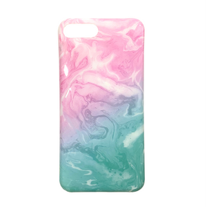 iPhone 7 Plus/8 Plus - Coque Marbre Rose Vert
