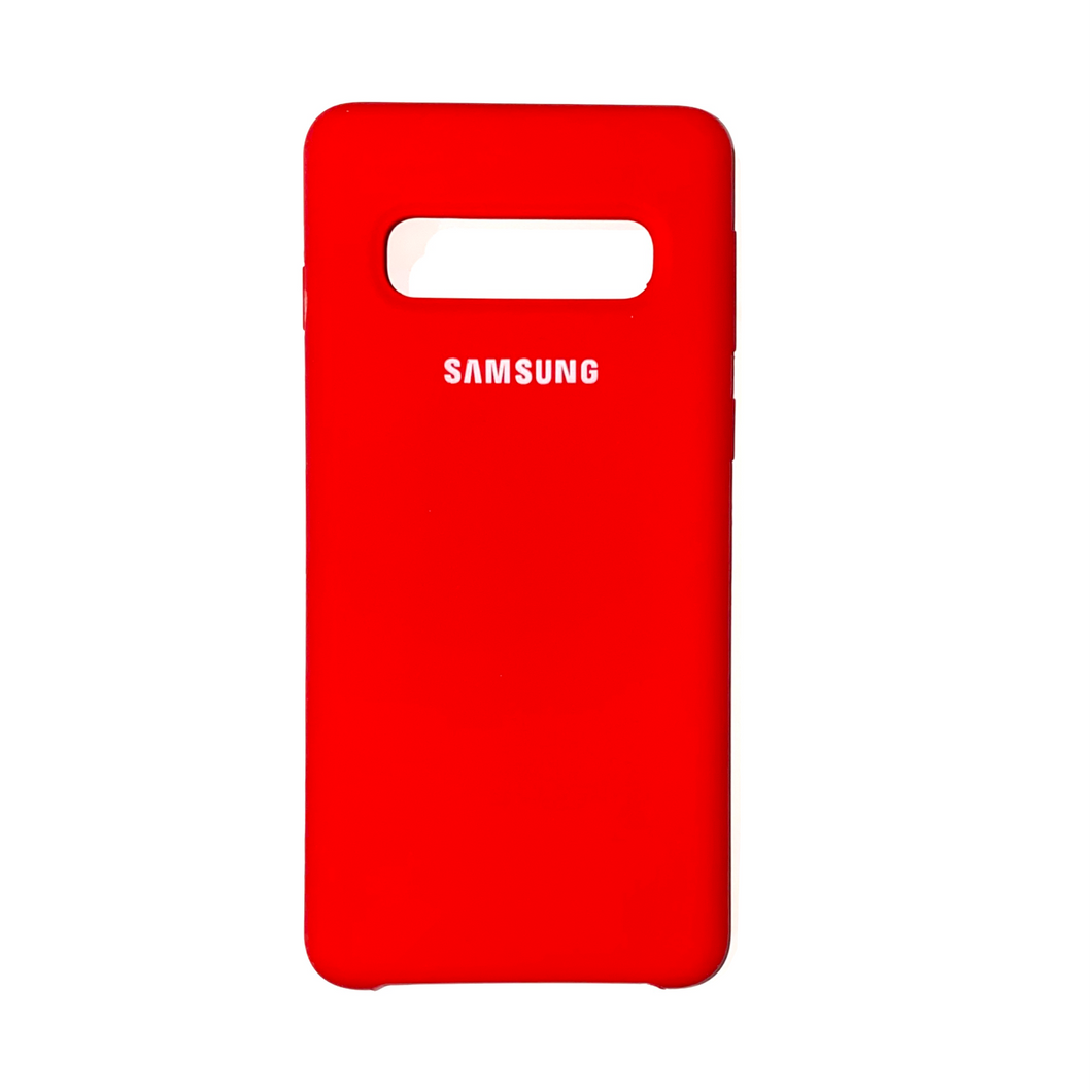 SAMSUNG S10 Plus - Housse en silicone ROUGE